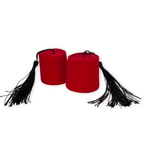 תרבוש מרוקאי קטן 12 יח' - אדום