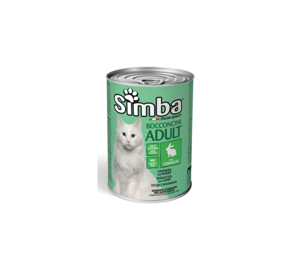שימורי סימבה ארנבת לחתול Simba Rabbit Canned - פט פוינט סופרמרקט לחיות מחמד