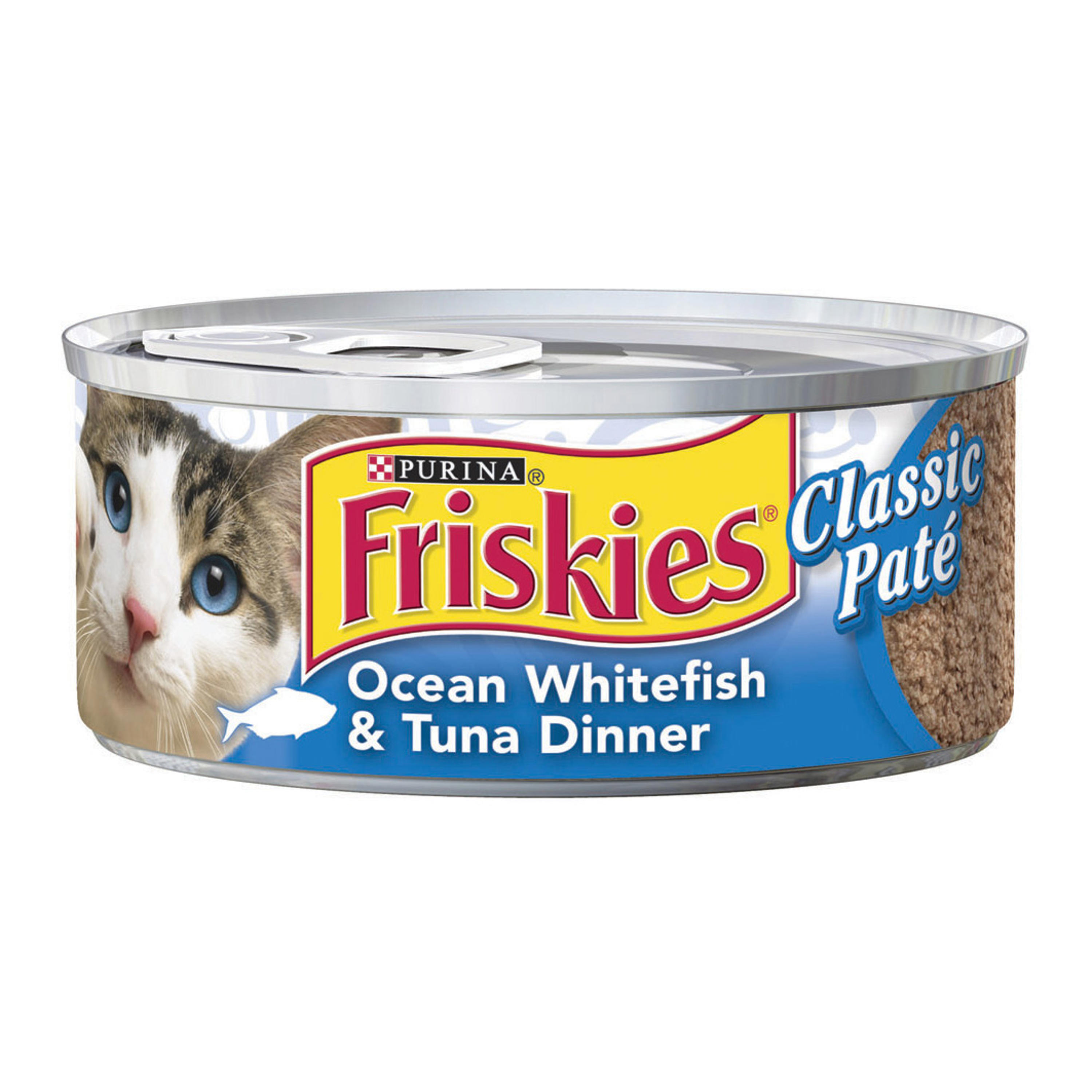 שימורי פריסקיז פטה דגי אוקיינוס וטונה לחתול Friskies Pate Ocean Whitefish &Tuna Canned פט