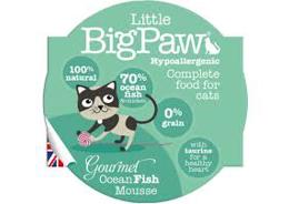 ליטל ביג פאו שימורים היפואלרגנים מלא לחתולים בטעם מוס דגי אוקיאנוס