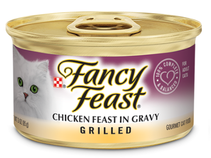 מבצע! מגש 24 שימורי פנסי פיסט גריל עוף ברוטב לחתול ב-125ש"ח!