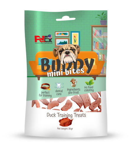 באדי סנאק קוביות אילוף (מיני בייטס) עם בשר ברווז