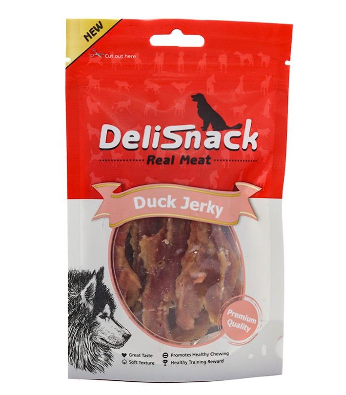 דליסנק חטיף לכלב ברווז מיובש