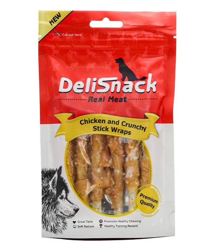 דליסנק חטיף לכלב מקלות בציפוי עוף