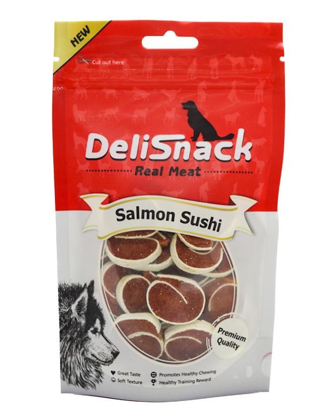 דליסנק חטיף לכלב סושי סלמון