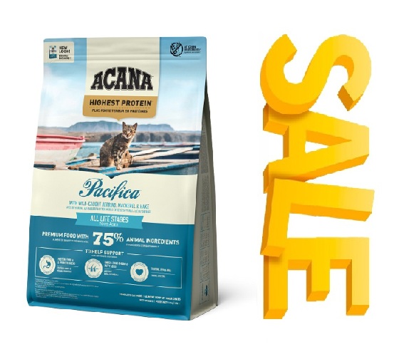 מבצע! אקאנה מזון לחתול פסיפיקה 1.8 ק"ג - שק שני ב-20% הנחה! 