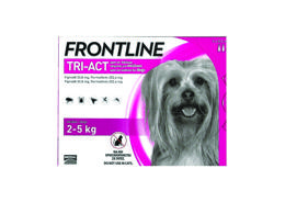 פרונטליין טריאקט למניעת פרעושים וקרציות בכלבים 2 ק''ג עד 5 ק''ג
