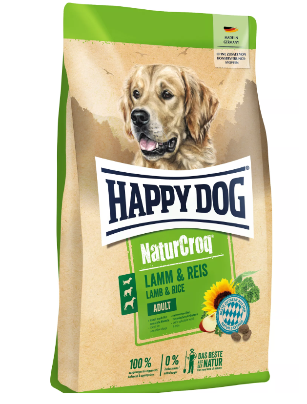 הפי דוג מזון לכלב נייצ'ר קרוק טלה ואורז