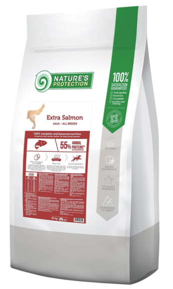 NP לכלב בוגר אקסטרה סלמון שק מגדלים 18 ק"ג