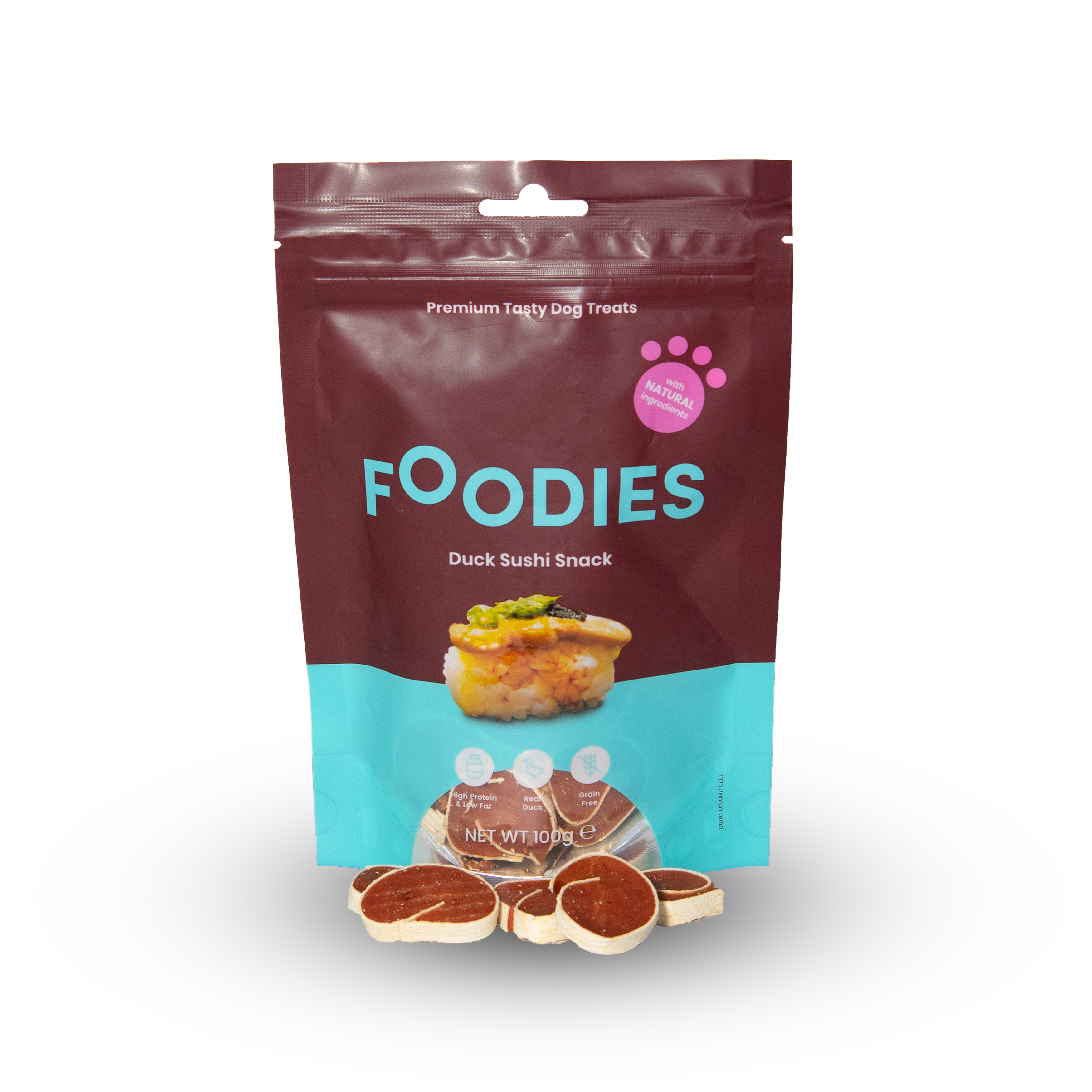 חטיף פודיס לכלב סושי ברווז