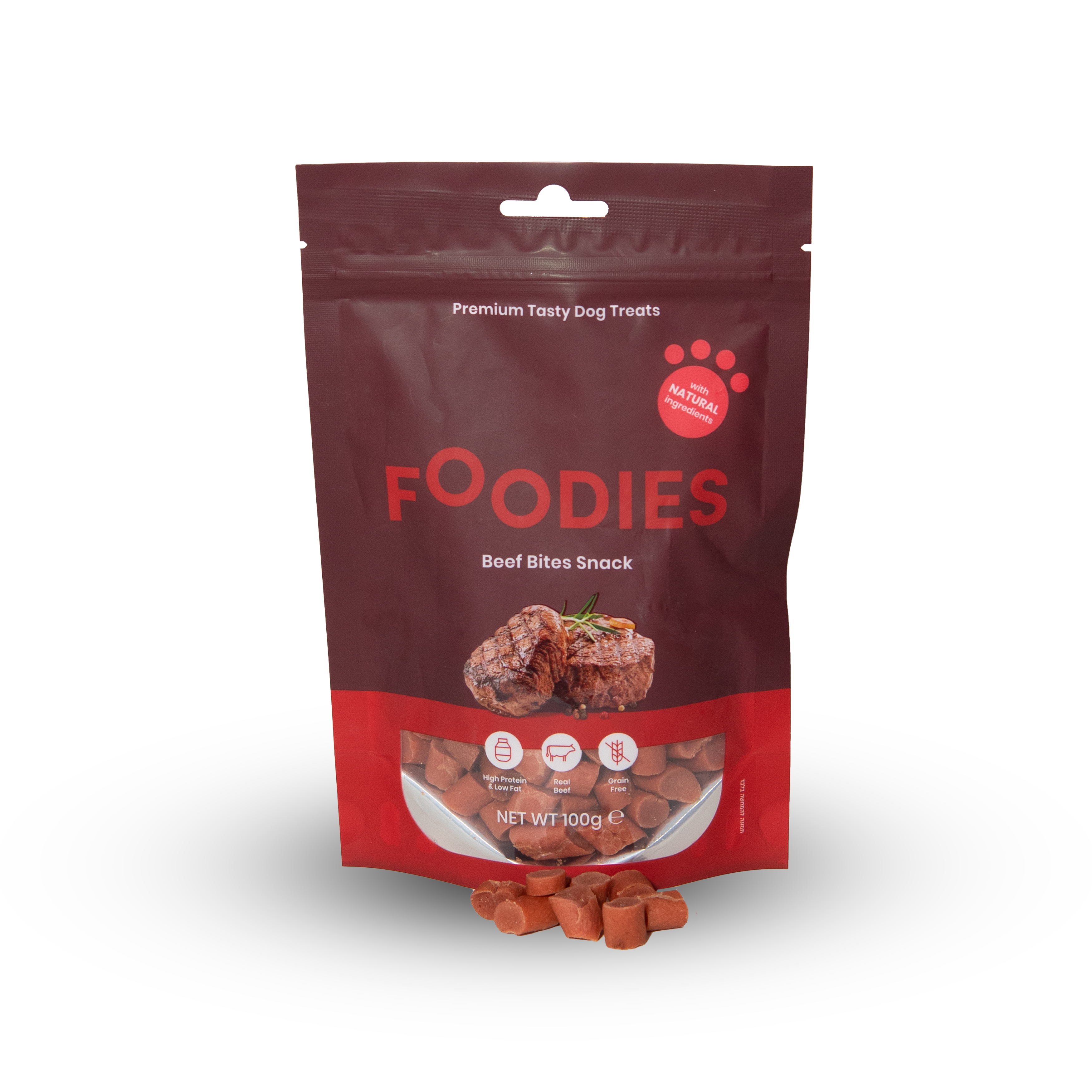 חטיף פודיס לכלב נגיסי בקר 100 גרם