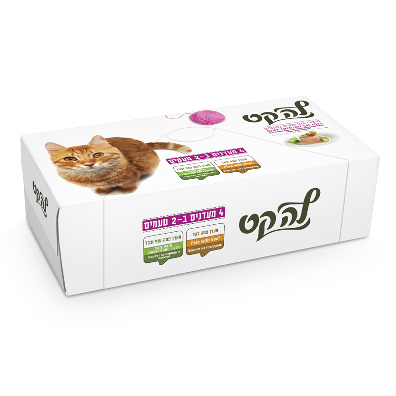 לה קט מעדני מולטיפק לחתולים בקר ועוף