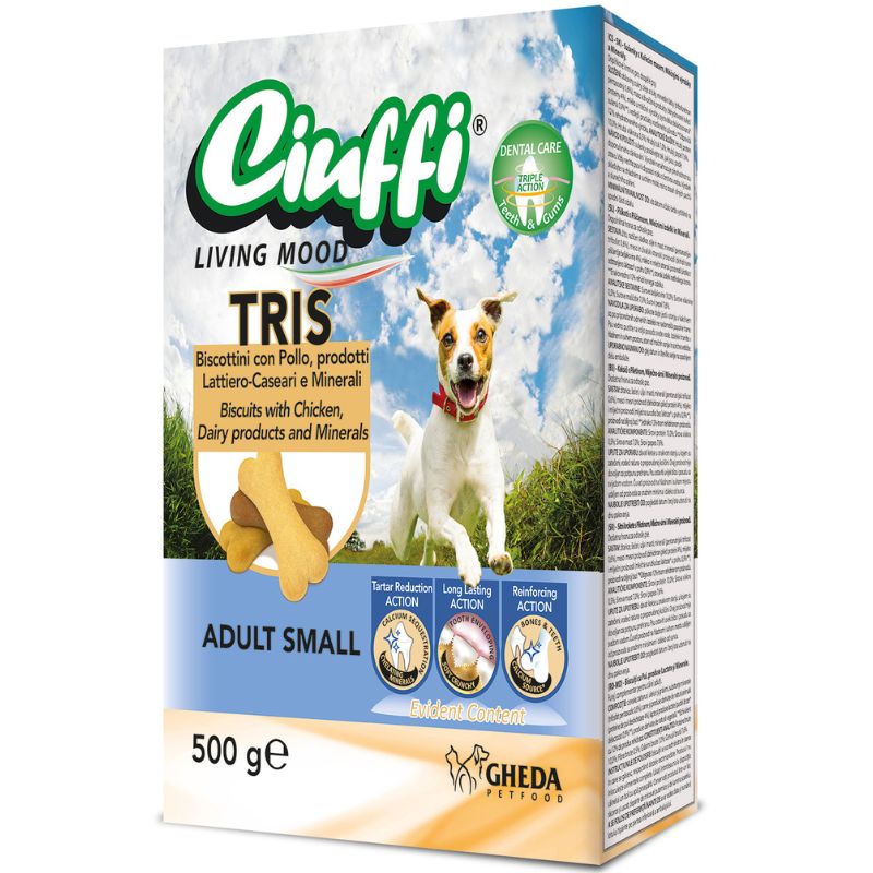 צ'יופי בסקוויטים לכלב טריס עם עוף ומינרלים