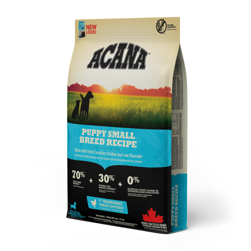 אקאנה אוכל לכלב גור גזע קטן