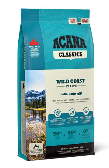 אקאנה מזון לכלב קלאסיק ווילד קוסט דגים