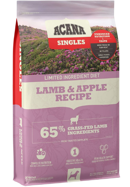 אקאנה אוכל לכלב סינגלס כבש