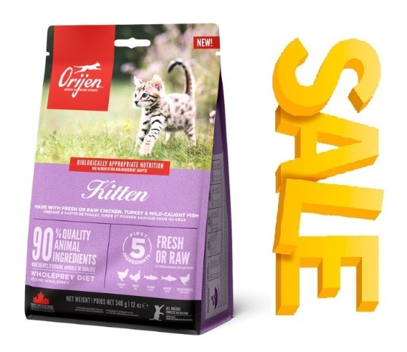 מבצע! אוריג'ן מזון לגורי חתולים 1.8 ק"ג - שק שני ב-20% הנחה! 
