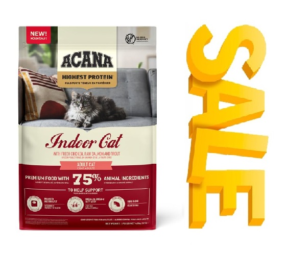 מבצע! אקאנה מזון לחתול אינדור היירבול קונטרול 1.8 ק"ג - שק שני ב-20% הנחה!