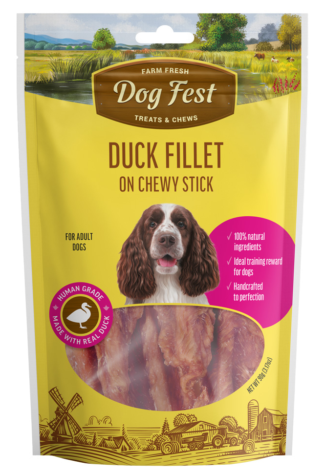 חטיף מקל לעיסה עטוף פילה ברווז