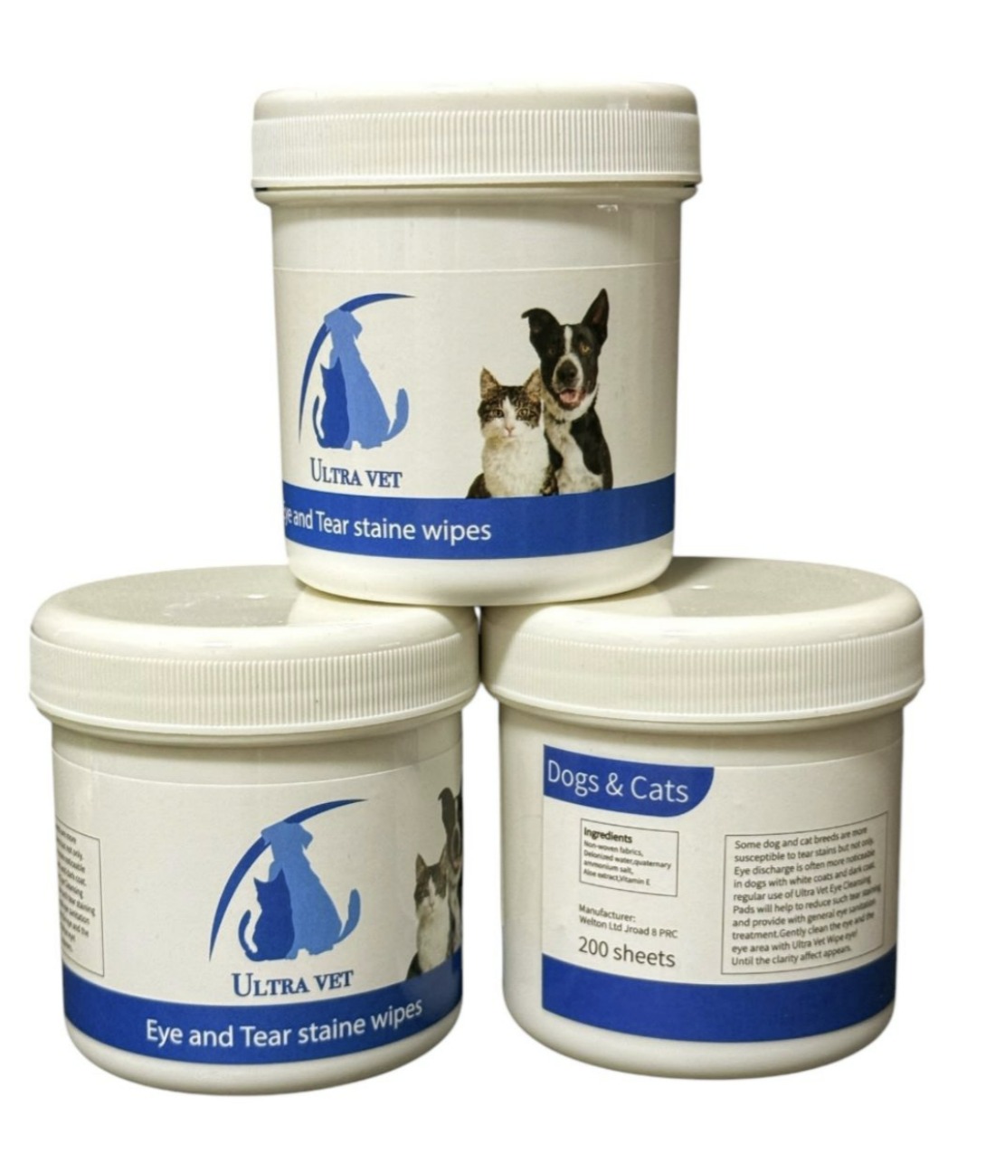 אולטרה וט מטליות לניקוי עיניים