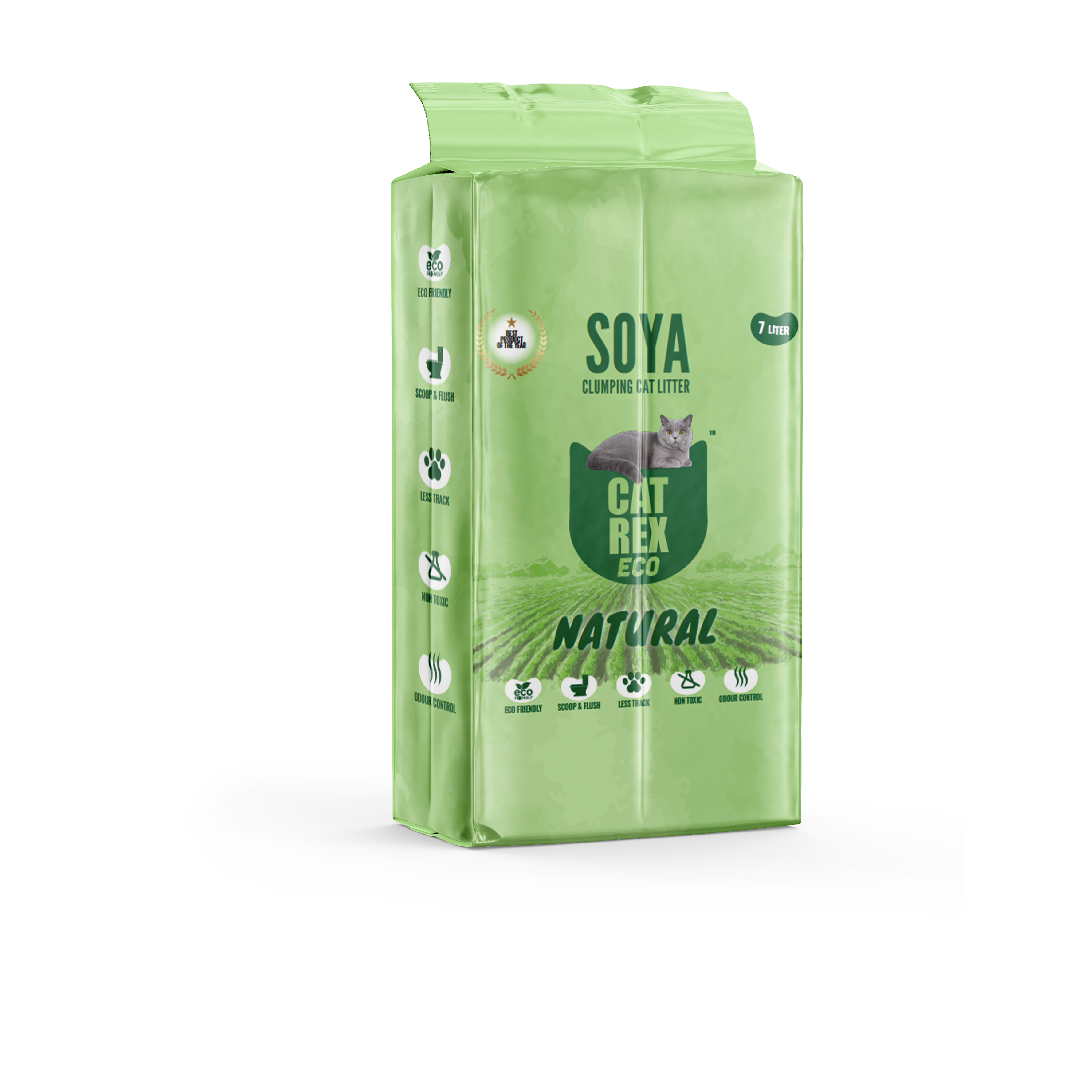 קט רקס חול סויה טבעי לחתולים 