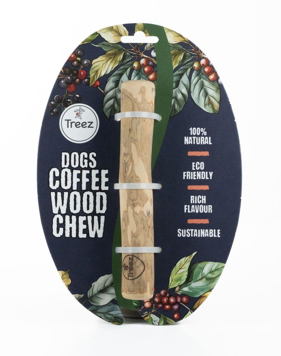 טריז עץ קפה לכלב בגודל בינוני