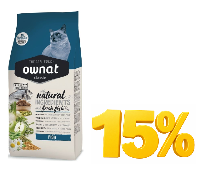 מבצע! אוונט מזון לחתול קלאסיק דגים 4ק"ג ב-15% הנחה!