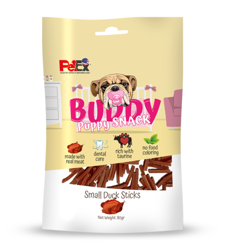 באדי סנאק גורים חטיפי מקלות בשר ברווז מיובש