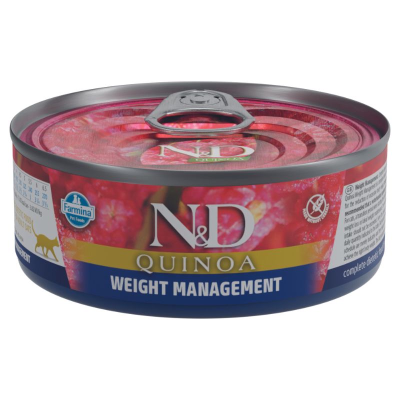 N&D קינואה מעדן לחתול לשומרי משקל