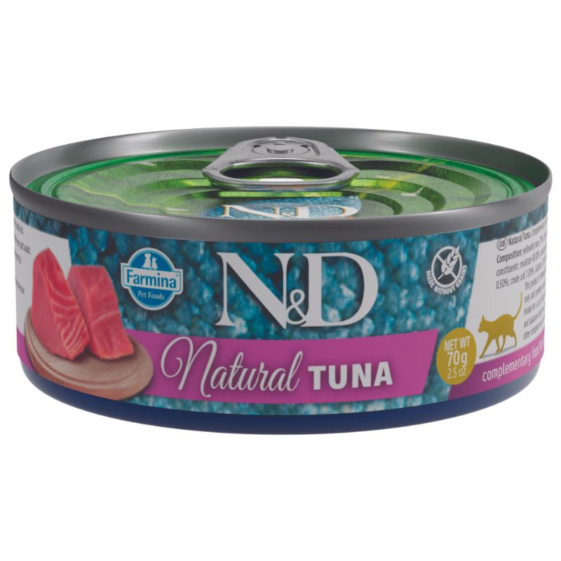 N&D נטורל מעדן לחתול טונה 
