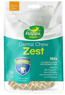 הפי דוגי חטיף דנטלי בטעם חלב