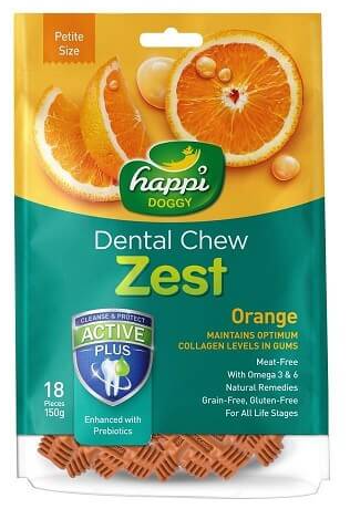 הפי דוגי חטיף דנטלי בטעם תפוז