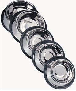 קערה לאוכל למים לחתולים מנירוסטה סטנדרטי 11 ס"מ