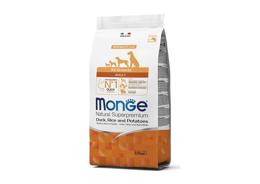 מונג' מזון לכלב בוגר מכל הגזעים ברווז אורז ותפו"א