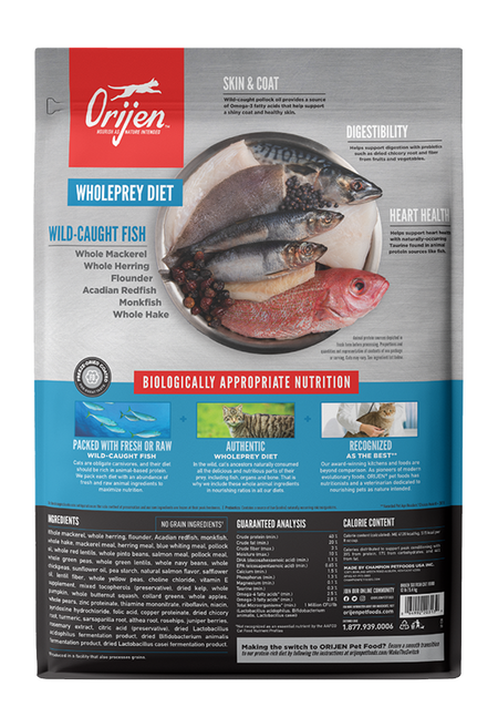 אוריג'ן מזון לחתול סיקס פיש