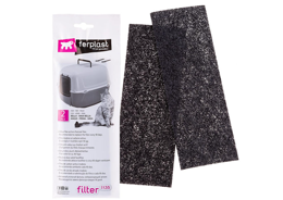 סט של 2 פילטר פחם לשירותים לחתולים