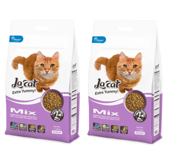2 שקי מזון יבש לחתול בוגר לה קט מיקס 15ק"ג כל שק