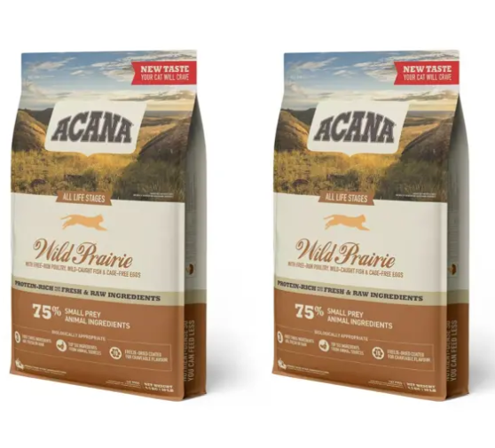 2 שקי אקאנה רג'ינל עוף והודו לחתול - 4.5ק"ג כל שק