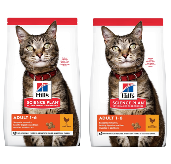 2 שקי הילס עוף לחתול בוגר 3ק"ג כל שק