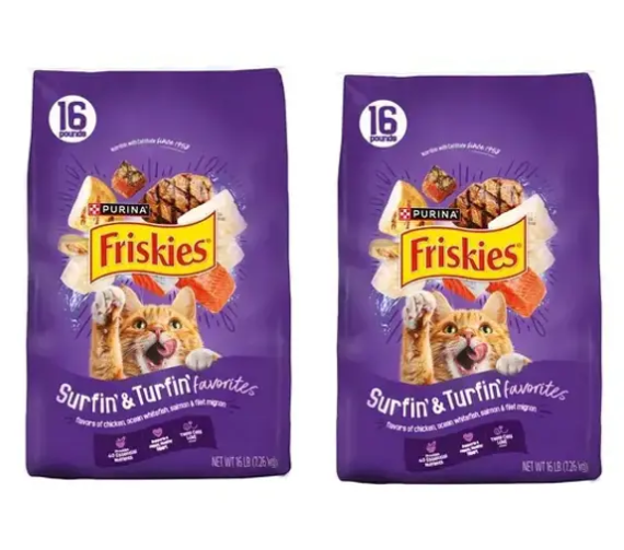 2 שקי מזון לחתולים פריסקיז מעדני החתול 7.26 קילו כל שק