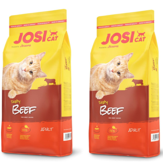 2 שקי ג'וסיקט בקר לחתול 18ק"ג כל שק