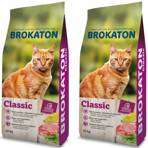 מבצע! 2 שקי ברוקטון מזון לחתול בוגר ב-12% הנחה