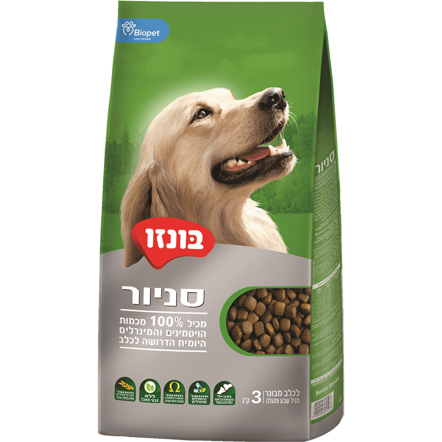 בונזו סניור מזון לכלב