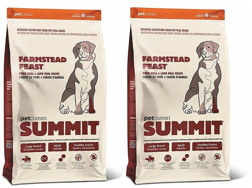 מבצע! שני שקי סאמיט מזון לכלב בוגר מגזע גדול בשר לבן וכבש- כל שק 11.34 קילו