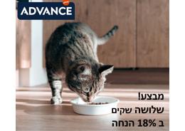 מבצע! 3 שקי אדוונס לחתול ב 18% הנחה