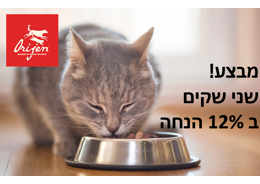 מבצע! 2 שקי אוריג'ן לחתול ב 12% הנחה