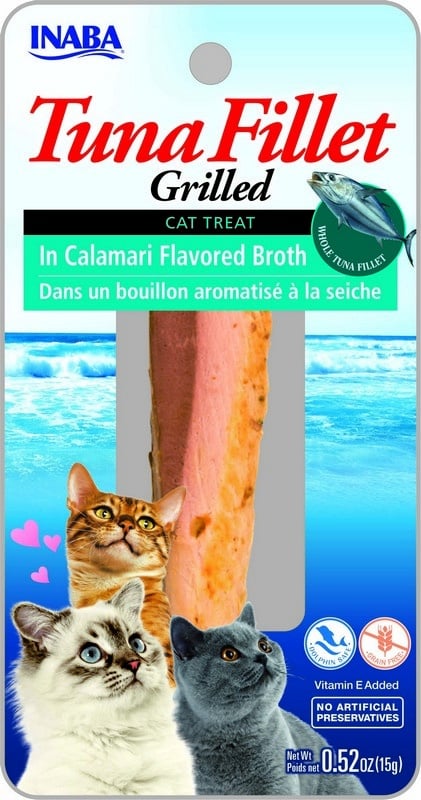 מעדן אינאבה לחתול טונה בטעם קלמארי קלוי