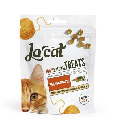 חטיף לה קט נגיסוני כבד בתוספת אפונה וגזר