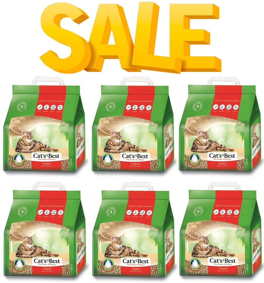 מבצע! 6 שקי חול קטס בסט לחתולים 2.1ק"ג כל שק ב-159ש"ח בלבד!
