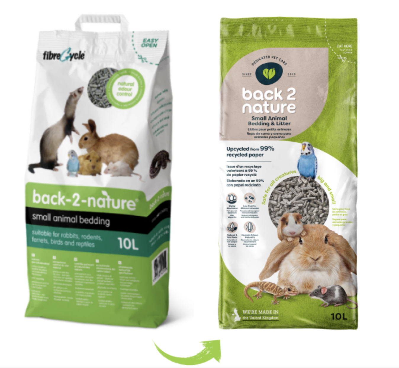 מצע נייר ממוחזר למכרסמים וציפורים 10 ליטר